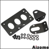 Motorcycle Stop Lamp License Plate Bracket Side Mount Tail Light Holder For Harley Cafe Racer Bobber Chopper w/ 3/4