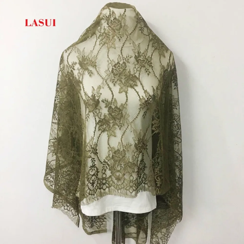 LASUI 1,5 м* 1,5 м = 1 штука, новые цвета, полый шнур для ресниц, кружевная ткань, мягкое французское кружево для diy, аксессуары для свадебного платья C0194