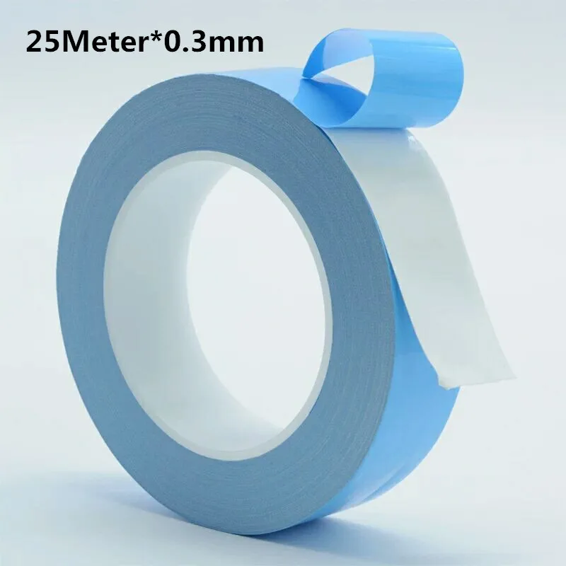 25Meter 0.3mm thick Heat conduction double sided adhesive tape, light