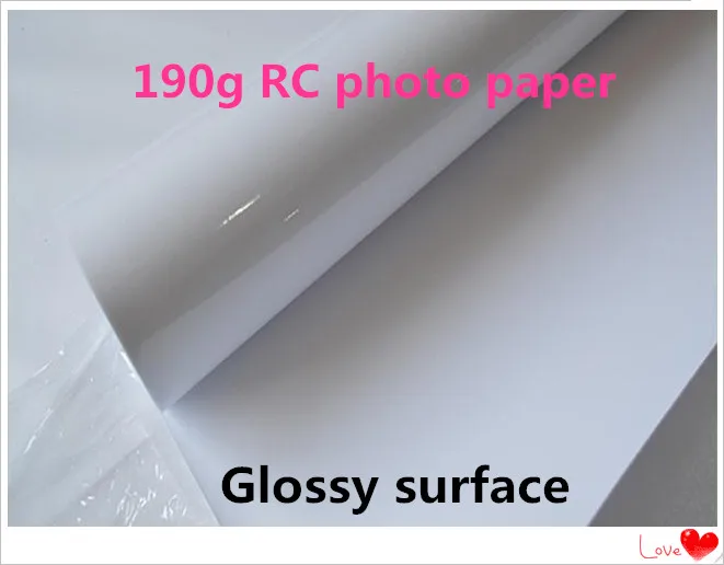 Бесплатная доставка рулон фотобумаги 190 г с глянцевой поверхностью RC для