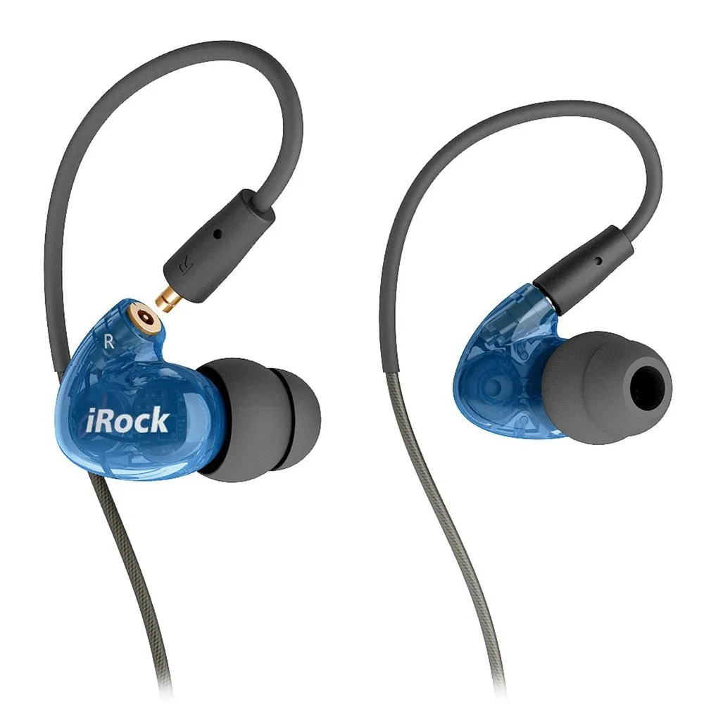 Спортивные наушники iRock A8 с двумя драйверами диджейские студийные со съемным