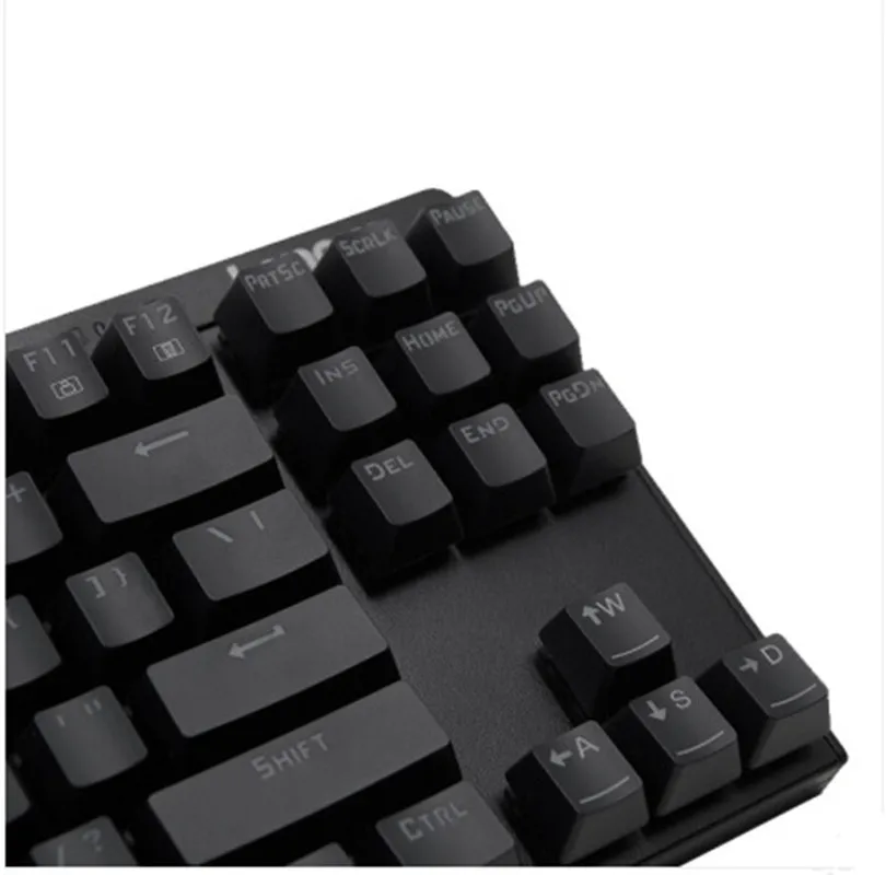Бесплатная доставка Lenovo mk100 87 ключ механическая клавиатура черный синий оси