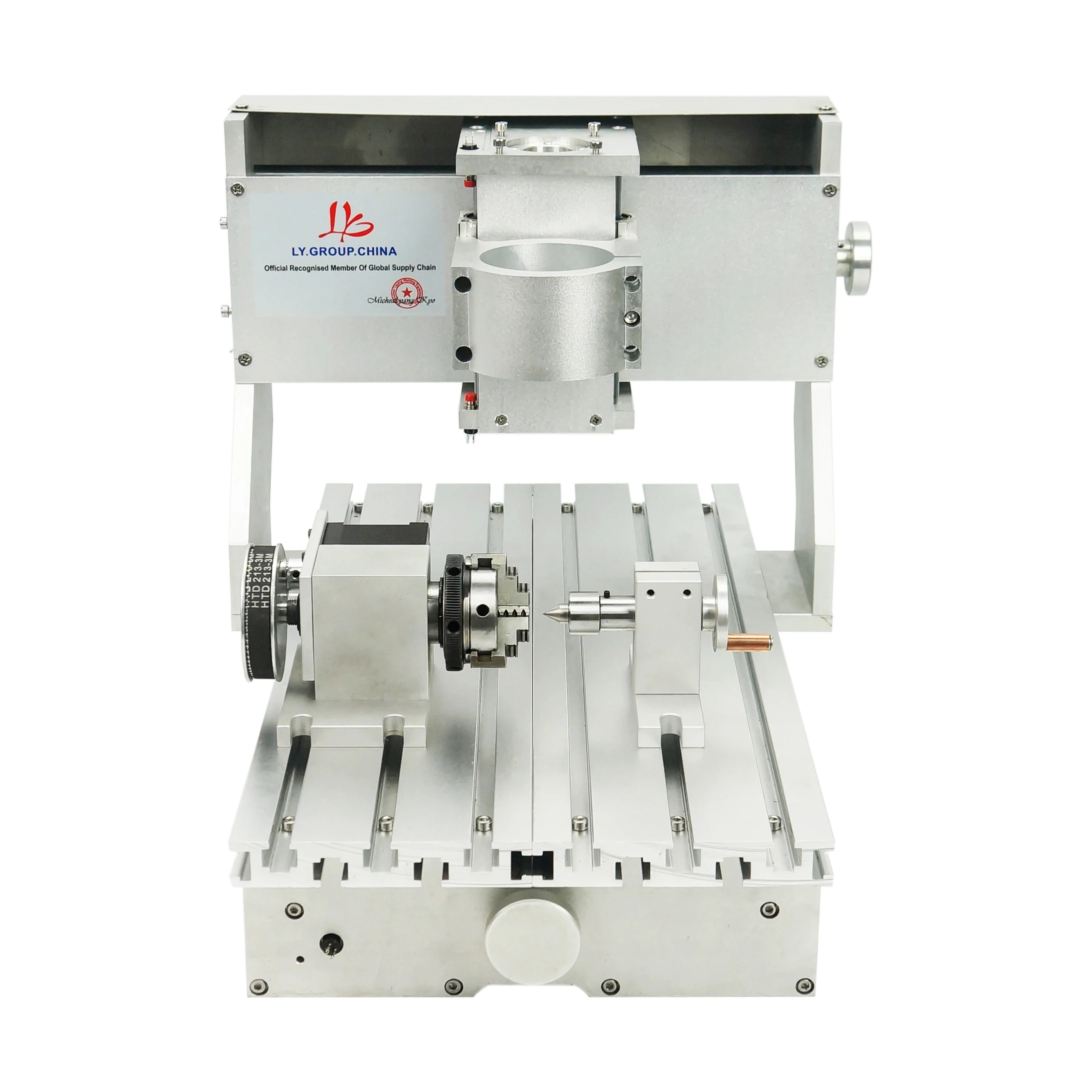 

65mm spindle fixture 3020 CNC Router Aluminium frame for Engraving Drilling and Milling Machine wood lathe with rotary axis