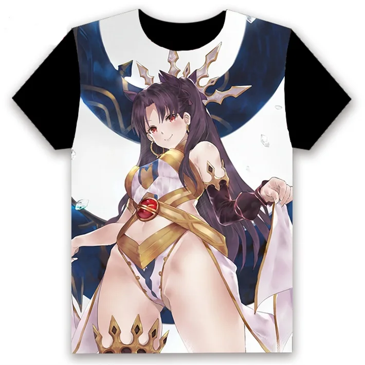 24 Мужская футболка аниме Fate/Grand Orde Ishtar Archer косплей с коротким рукавом унисекс Студенческая Повседневная Черная футболка Летняя Модная рубашка - Цвет: 24