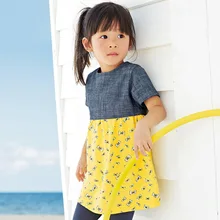 2016 d’été 2-7 ans filles robe genou-longueur robe, couleurs mélangées mignon vêtements 514