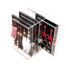 1 шт. акриловые серьги Канцтовары коробка для хранения органайзеры стойки для показа сережек держатель