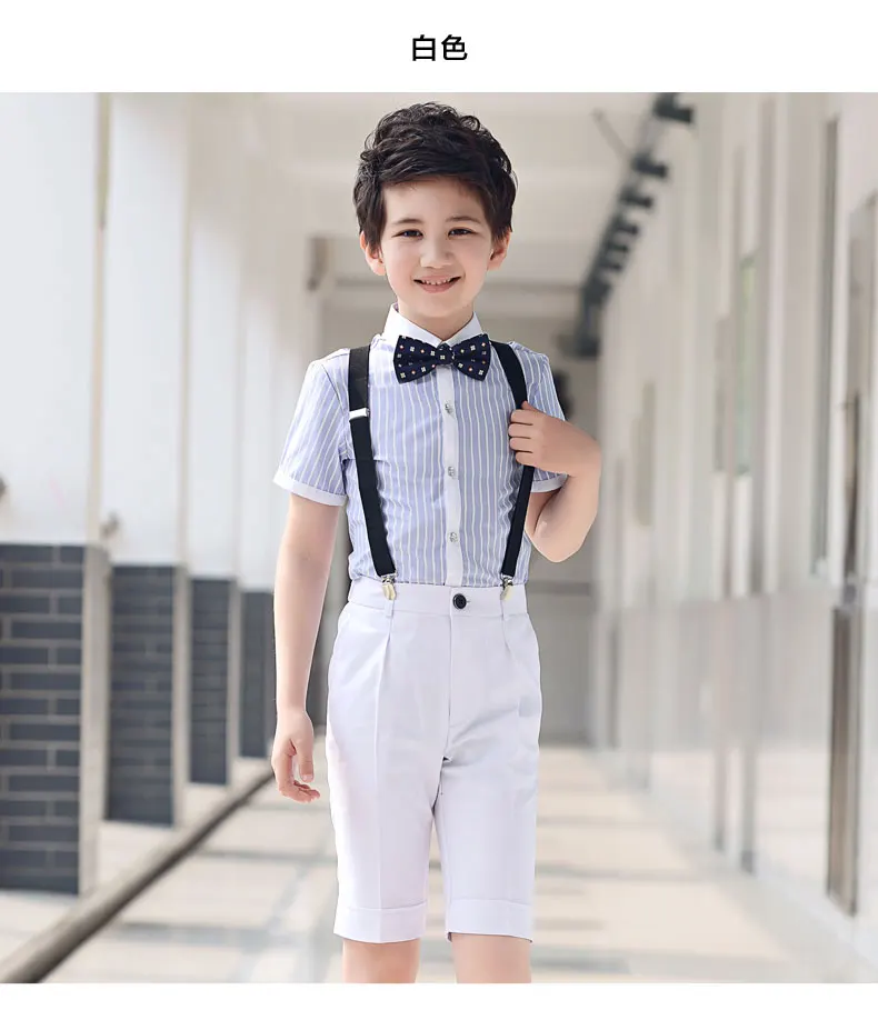 Boys Short Pants Formal Knee Length Trousers Kids Performances Suit Pant Pantalon Garcon Enfant Student  Full Pantaloni Ragazzo  (12)
