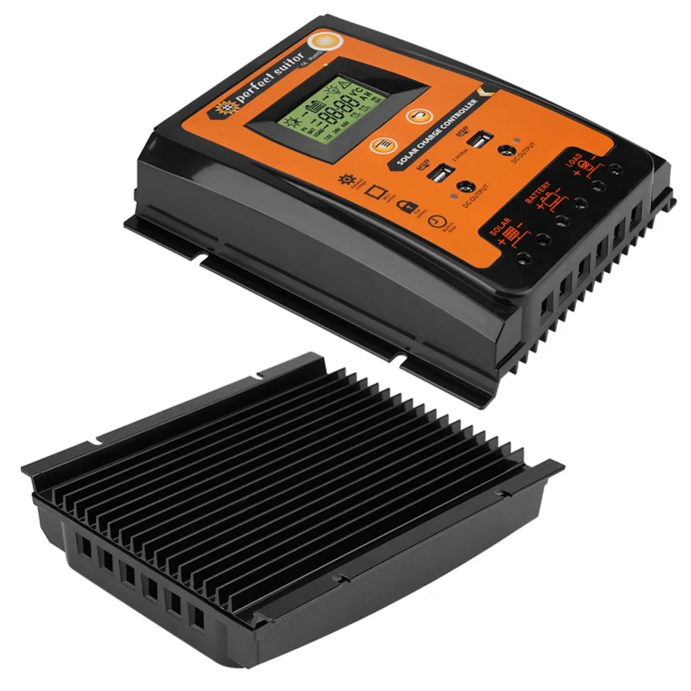 12 V/24 V 30A50A70A MPPT Контроллер заряда для фотоэлектрических систем Панели солнечные Батарея регулятор Dual USB ЖК-дисплей Дисплей