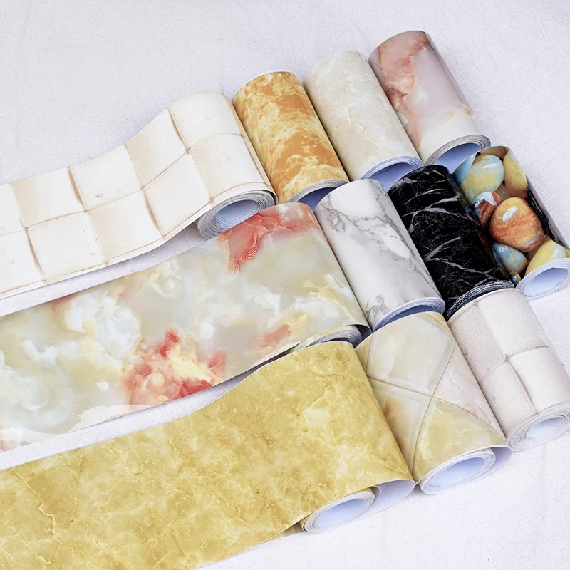 Bathroom Stickers Wall Waterproof Wallpaper Borders Roll ...