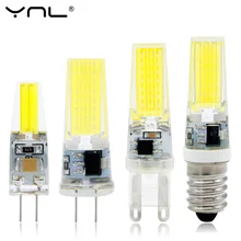 YNL Bombillas LED Bulb G9 G4 E14 220V 3W Lampada G4 LED Lamp 2W AC DC 12V COB Lights Replace Halogen