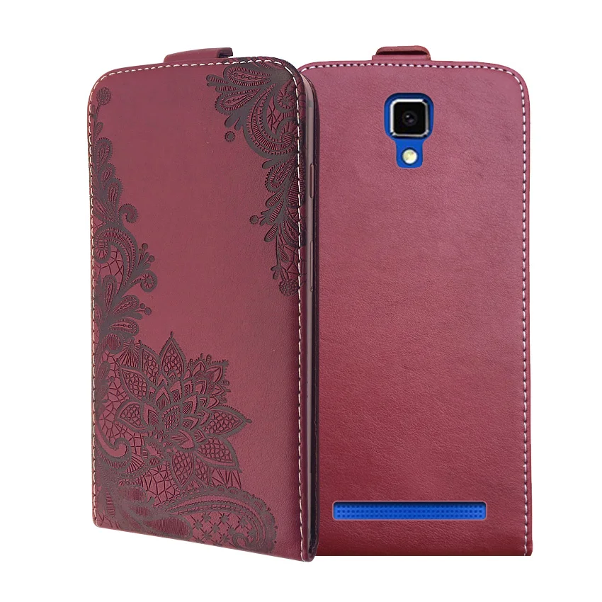 

3D Stereo Embossing lace flower butterfly flip up and down leather phone bag cover case for BQ BQ-4500L Fox LTE