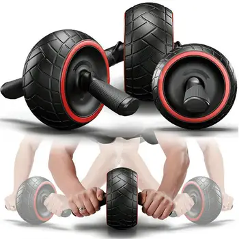 

Fitness No Noise Abdominal Wheel Round Wheel Exerciser Core Waist Arm Strength Exercise Fitness Gym Equipment training apparatus
