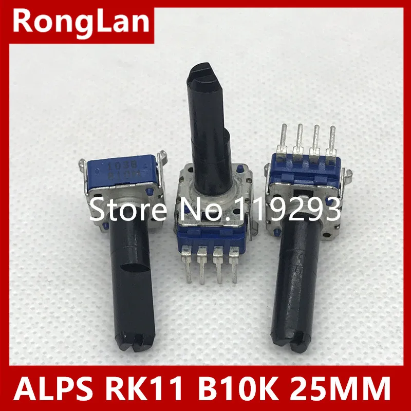 

[BEALL]ALPS Alps RK11 Type Potentiometer 103B B10K B100K shaft length 25MM--10pcs/lot