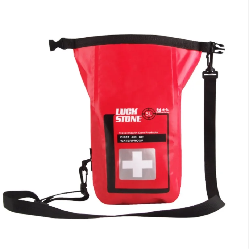 Luckstone Camping Hiking PVC First Aid Kit Dry Bag Drift Bag Waterproof Traveling Rafting Waterproof Camera Case 5L