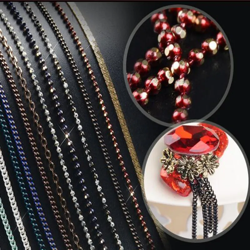 

popular Nail metal chain 20cm steel dyi nail decorative nail ball chain nail high quality metal Variety of options