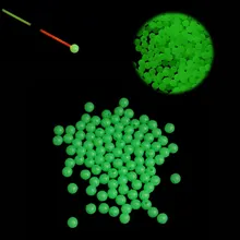 100шт 5мм пластиковый круглый светящийся зарево в темной снаряжения Рыбалка бусины приманки поплавок рыболовные снасти аксессуары
