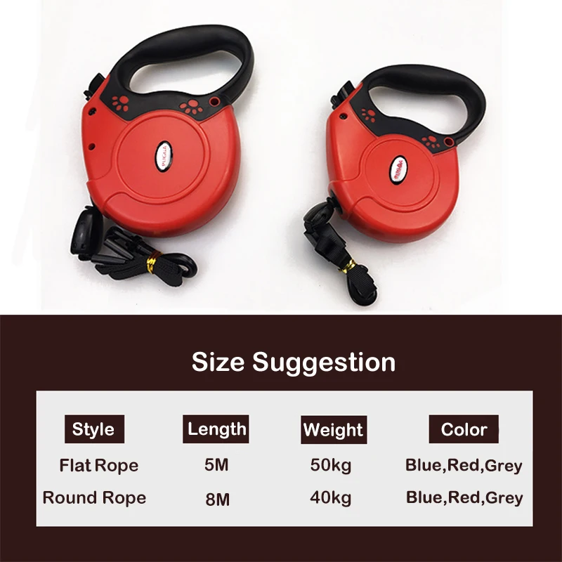58M Dog Retractable Leash Automatic Pet Cat Puppy Collar Lead Leashes for Dog Outdoor Training Products (3 Color) (6)