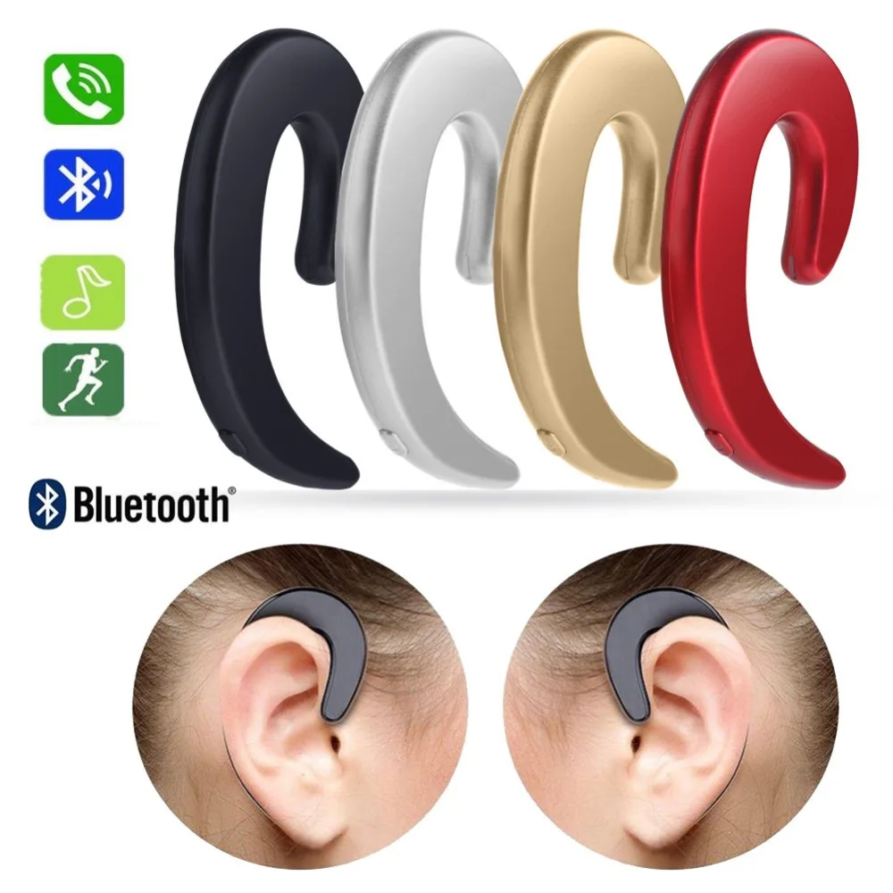 Наушники Bluetooth костной проводимости беспроводные наушники гарнитура микрофон