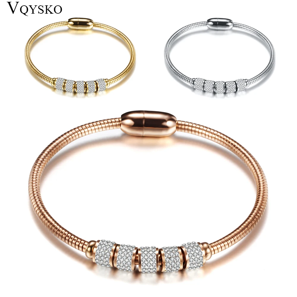 Bracelet and Bangles With Magnetic Clasp Women Stainless Steel Bracelet Bangles Jewelry Wholesale