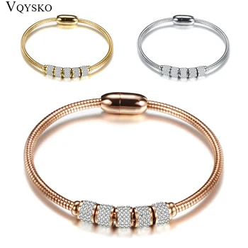 Bracelet and Bangles With Magnetic Clasp Women Stainless Steel Bracelet Bangles Jewelry Wholesale