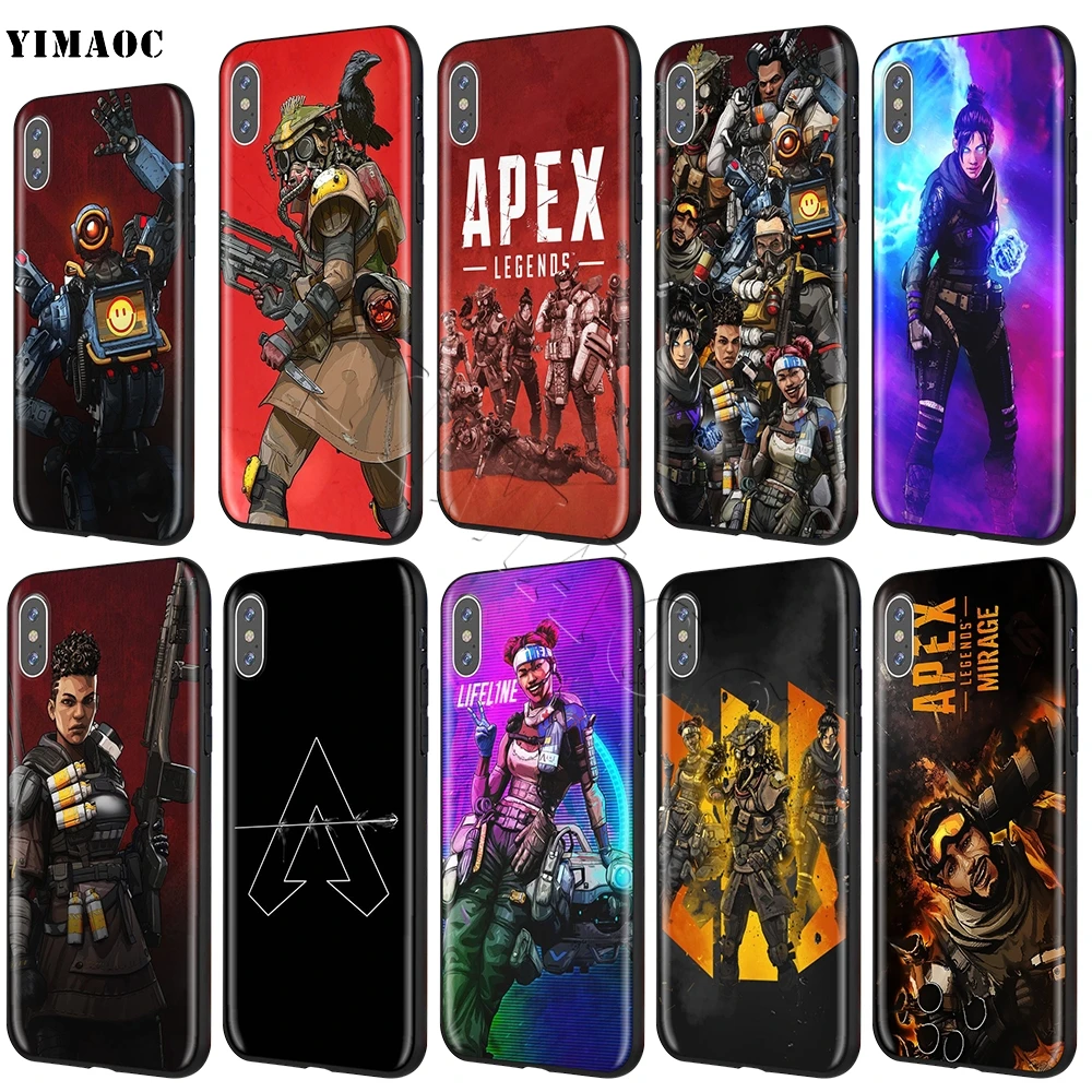 

YIMAOC Apex Legends Soft Silicone Case for iPhone 11 Pro XS Max XR X 8 7 6 6S Plus 5 5s se