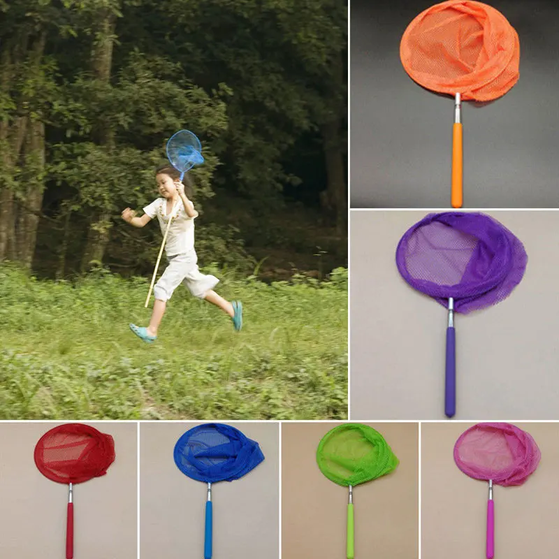

Extendable Kids Catcher Net Butterfly Fish Insect Catcher Net Strong Fishing Hand Net Tool Mosquito Trap Child Camp Outdoor Toys