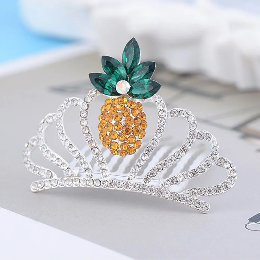 1/2PCS Korean Multiple Styles Princess Tiara Woman Crystal Rhinestone