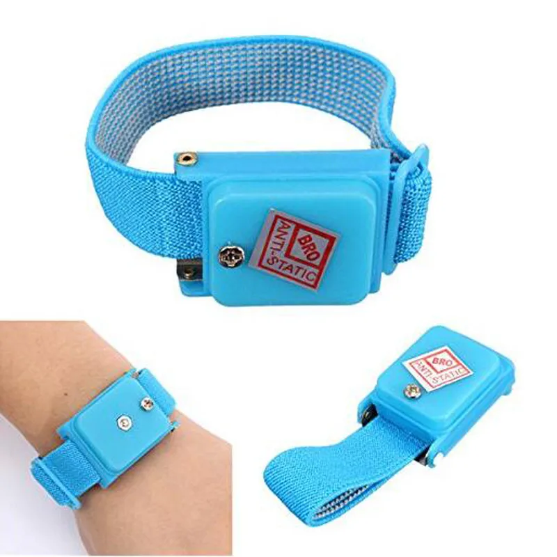 

Anti Static Bracelet Electrostatic Cordless Wireless Adjustable ESD Discharge Cable Wrist Band Strap Hand With Spare Wristband