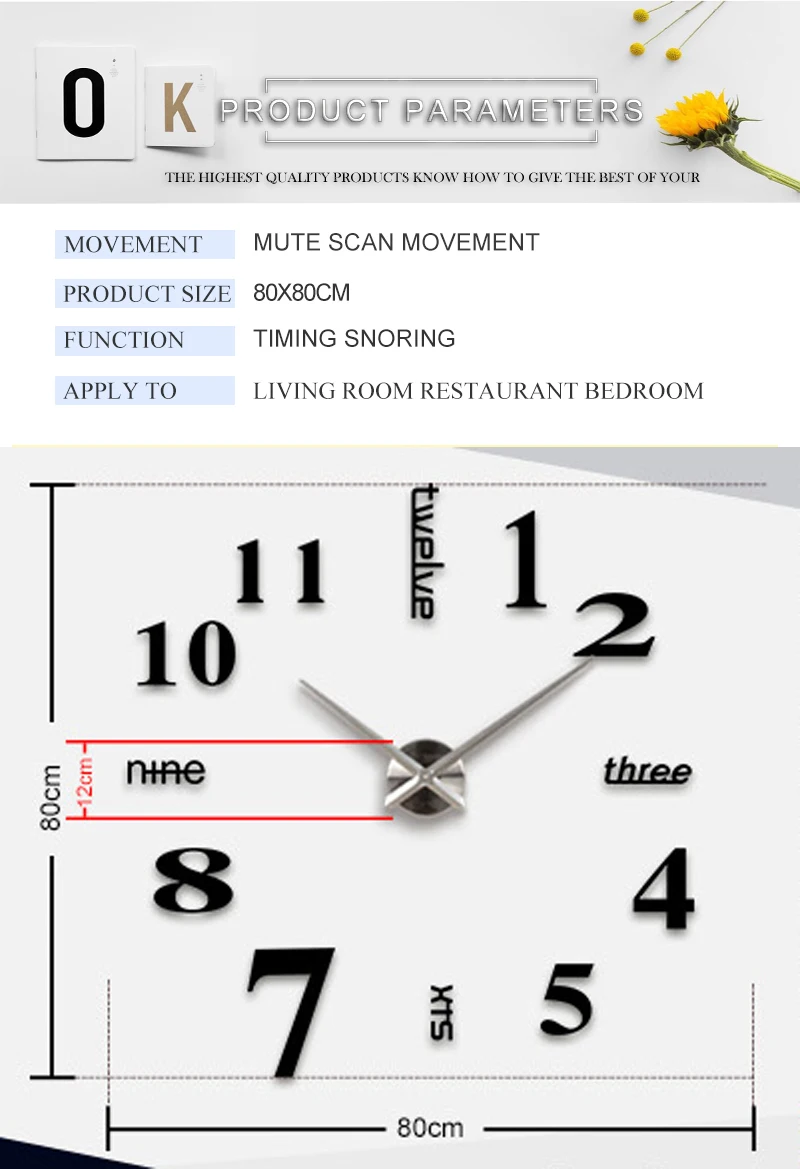 wall clock mickey kitchen big clock wall mirror wall clock watch in wall home watch for wall decor acrylic mirrored decorative sticker wall clock metal pendulum clock watch for wall double sided (6)