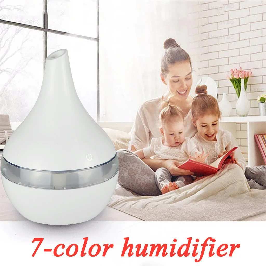 

HSU LED 300ML Purifier Electric Aroma air diffuser Ultrasonic air Humidifier Essential oil Aromatherapy cool mist maker for Home