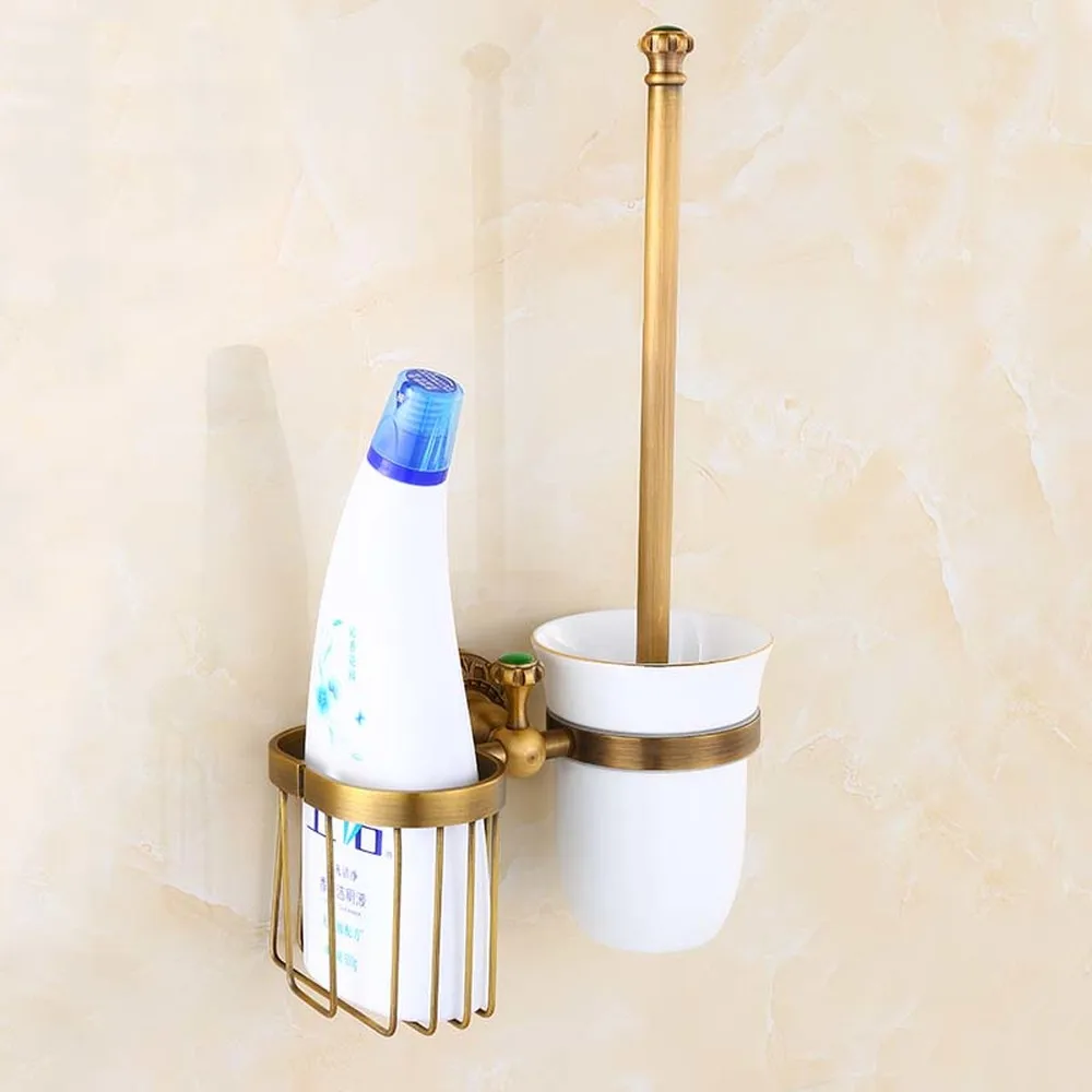 European antique toilet brush holder retro toilet brush holder toilet Ling frame bathroom