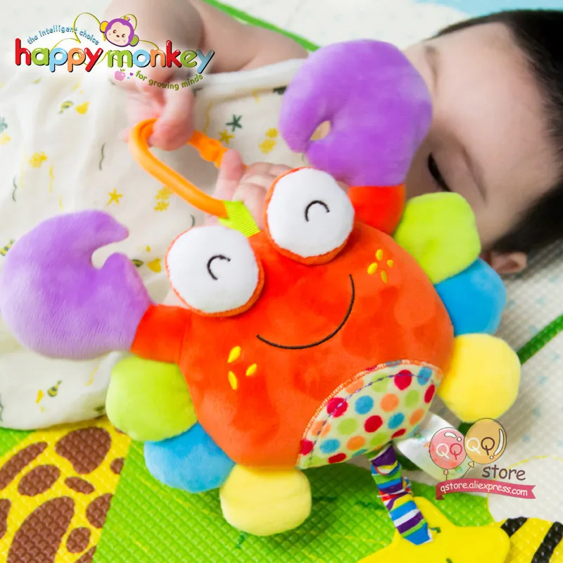 Плюшевая Обезьяна Happy Monkey детские игрушки для детской кроватки детская игрушка