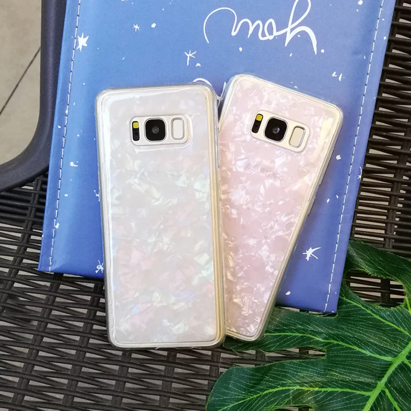 FLIVIMO Luxury Glitter Pink White Bling Silicone Clear Soft Phone Case For Samsung Galaxy S7 Edge S8 S8Plus S9 S9Plus Note 8 |