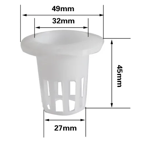 20 шт./упак.) Сетчатый горшок. Чистая чашка 3,2 см для гидропоники(2# A). Корень поддержки