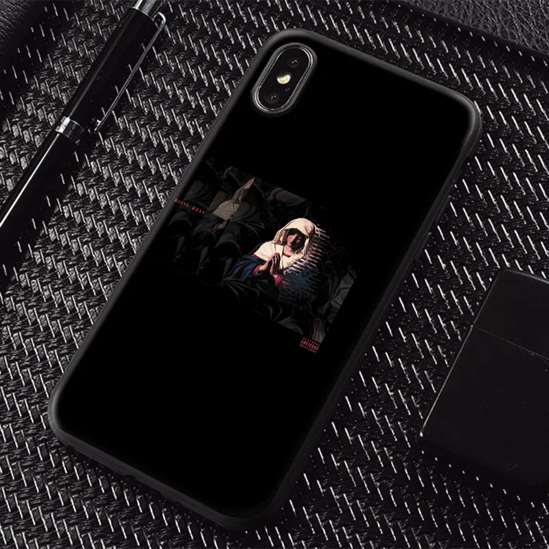 

Kanye West Blessed Virgin Mary Rap Soft Silicone Phone Case Cover Shell For Apple iPhone 5 Se 5s 6 6s Plus 7 8 7Plus 8Plus X