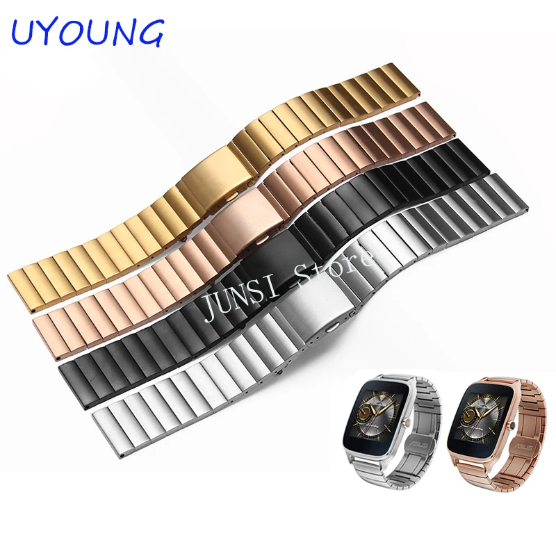 

For ASUS Zenwatch 2 Quality stainless steel Watchband For LG G Watch W100 W110 Urbane W150 Smart Watch Men's Luxury accessories