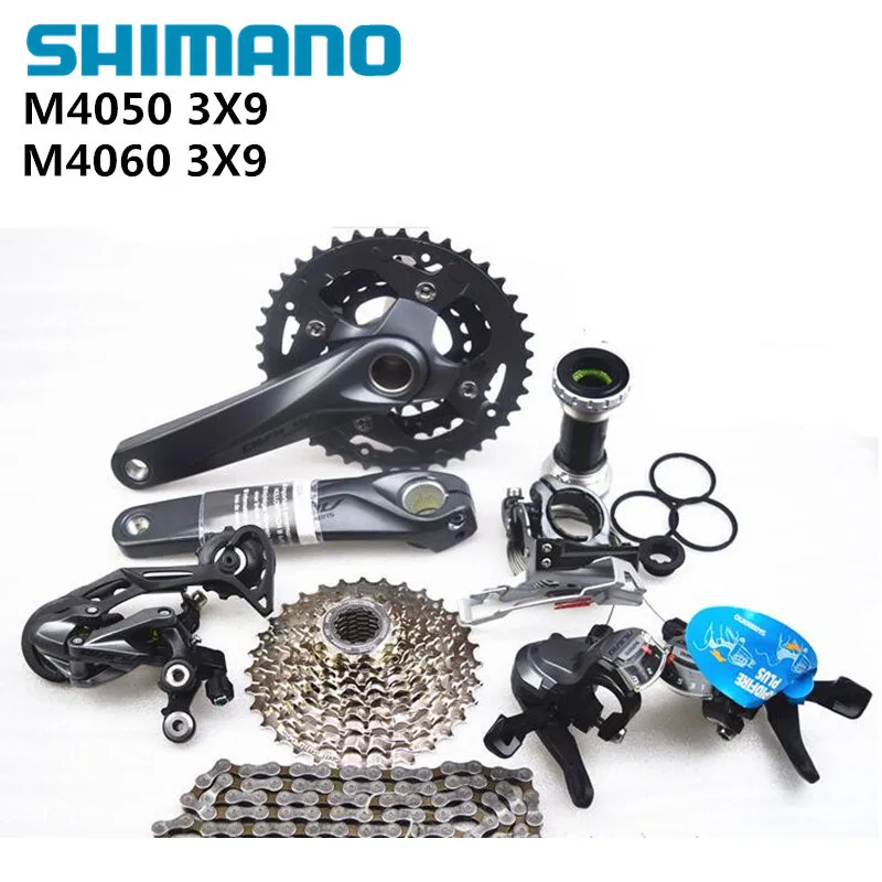 

ALIVIO M4000 M4050 T4060 3x9S 27S speed MTB Bicycle groupset with hydraulic disc brake integrated