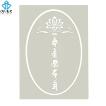 OPHIR трафарет для аэрографа Татуировка "Лотос" блеск временная татуировка аэрография Татуировка шаблон блеск тату штамповка_ STE005E