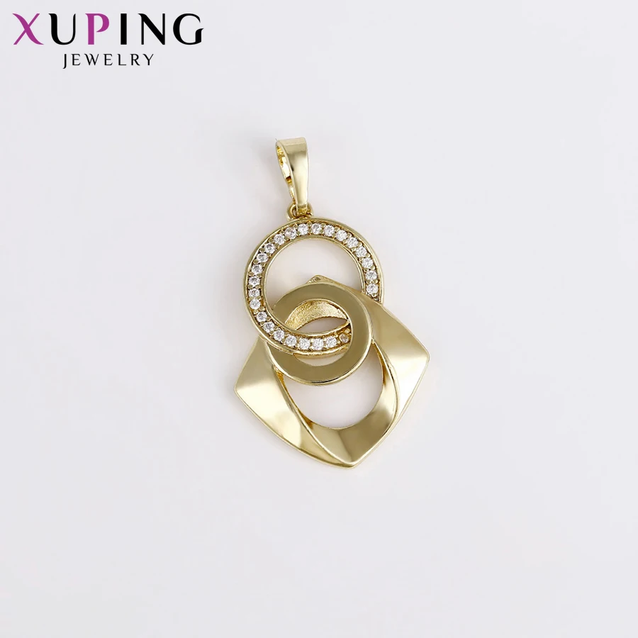 Xuping Модный изысканный подвесной светильник из желтого золота с покрытием для женщин, подарок на Рождество, S37.7-33152