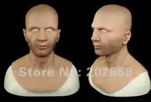 

Realistic silicone Europe male mask Express feelings freely Dressing props
