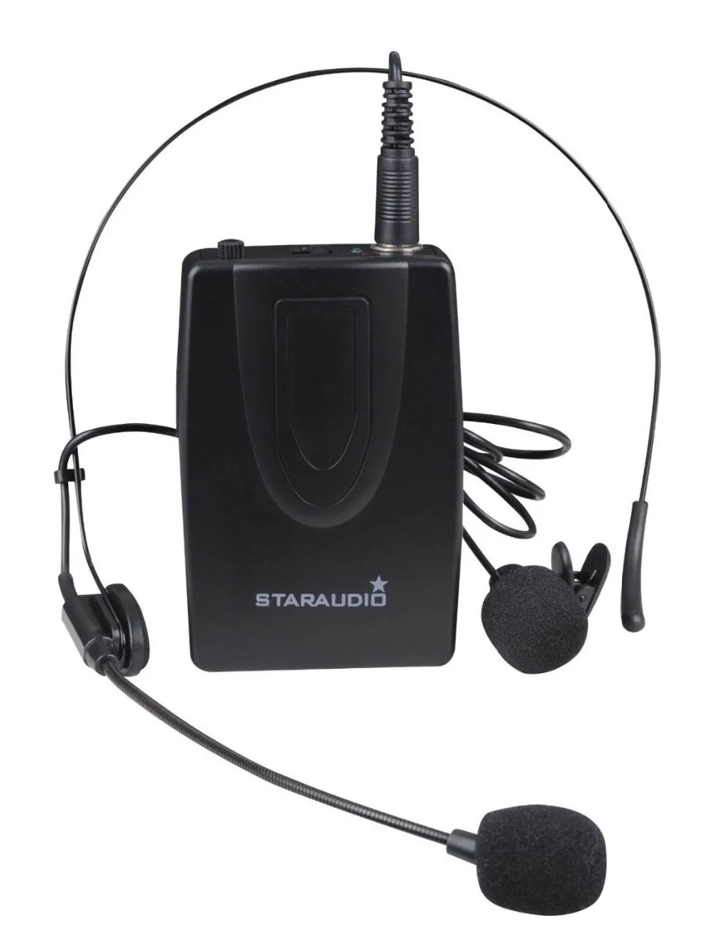 2ch headset lapel mic set