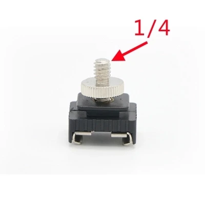 Metal Flash Hot Shoe Mount Adapter to 1/4&quot Screw Thread For Studio Light Stand Tripod Camera Accessories | Электроника