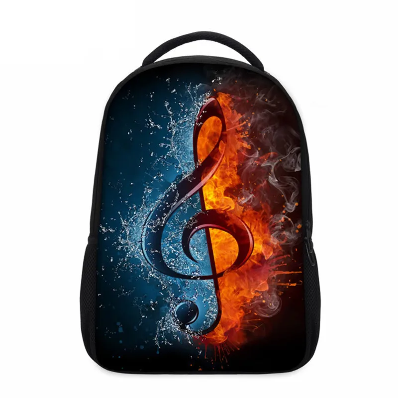 

VEEVANV 3D Designer Musical Notation Printing Backpacks School Shoulder Bags Laptop Backpacks for Girls Children Daily Book Bags