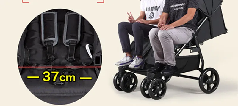 Складные Детские коляски для близнецов двойная Jumeaux двойная коляска Kinderwagen Bebek Arabasi Buggy