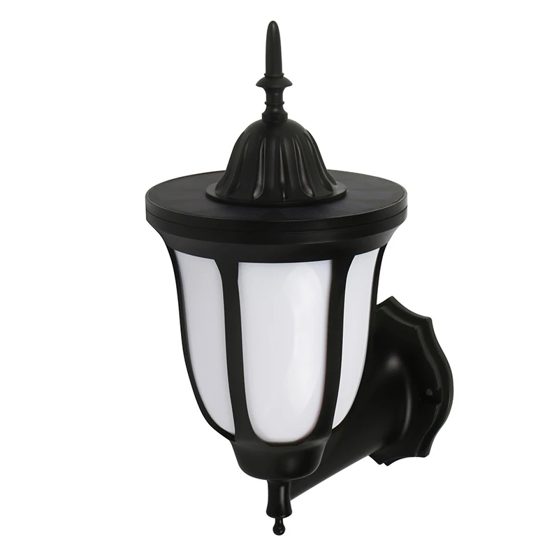 96LED Wall Light Solar Powered Wall Light Retro Flickering Flame