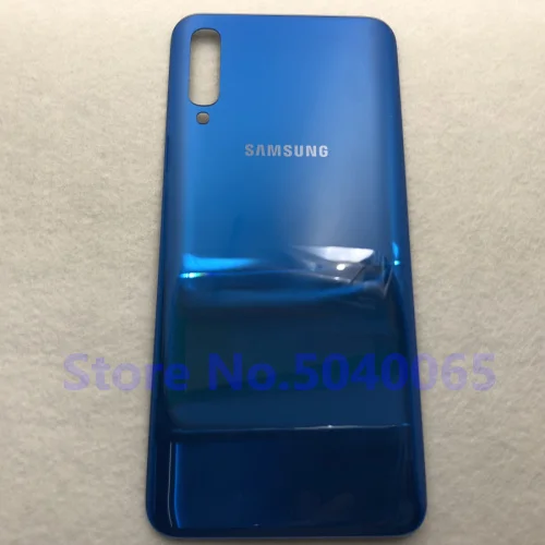 Для samsung Galaxy A50 A505 A505F SM-A505F A505FN чехол для аккумулятора клейкая наклейка A50 задняя крышка для аккумулятора - Цвет: Синий