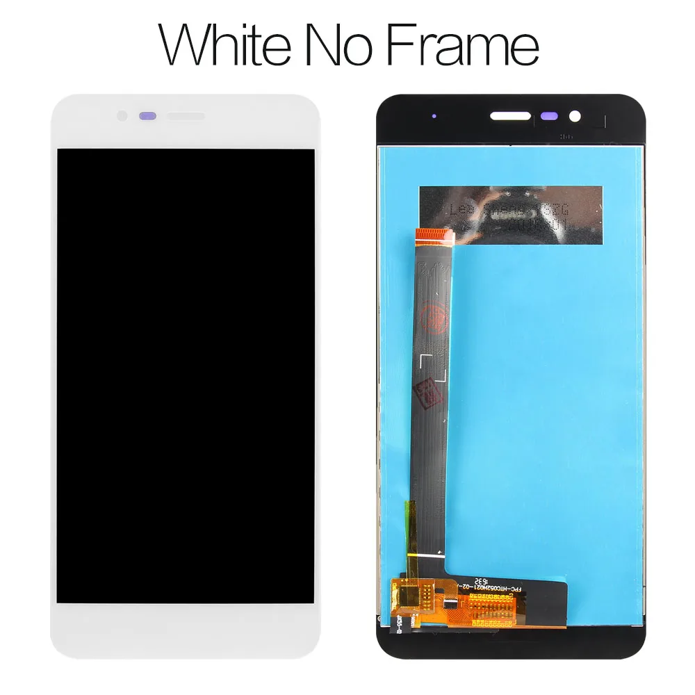 ЖК-дисплей сенсорный экран 5,2 ''для Asus Zenfone 3 Max ZC520TL X008D ЖК-экран дигитайзер стеклянная сенсорная сборка/рамка 1920*1080 - Цвет: White No Frame
