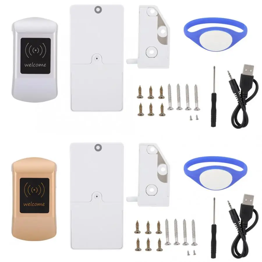 

Inteligente Electronic Cabinet Lock Magnetic Card Induction Lock Silicone Wristband with Card