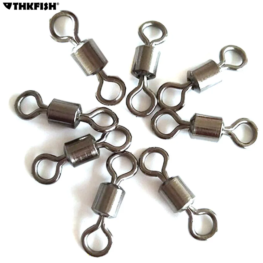 Buy 200Pcs 4 13mm 35kg Rolling Swivels Fishing Line