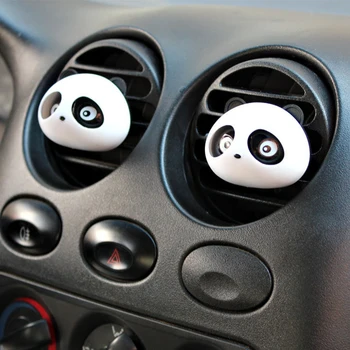 

2 Pieces Cute Panda Car Air Freshener Perfumes 100 Original Auto Flavoring for Air Vent Decoration Car Smell Flavors Accessories